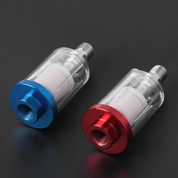 

Spray Gun 1/4" Air Line Mini Filter/Water Trap Clear 9cm Painting Moisture