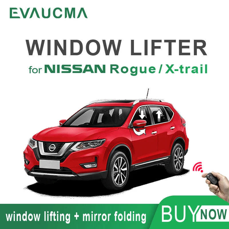 

Power window lifting closer for Nlssan Rogue X-Trail Xtrail Side View Mirror Folding Muity-functional window tool Car Alarm