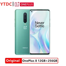 Global Rom Oneplus 8 12GB 256GB 5G Smartphone Snapdragon 865 Octa Core 6.55'' 2400x1080 90Hz Android 10 30W Charger NFC Amoled