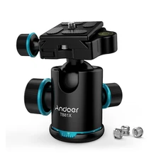Andoer TB81X Stativ Ball Kopf 360 Grad Rotierenden Panorama Kugelkopf für Einbeinstativ Stativ DSLR Kamera Max Last 8Kg/17,64 £