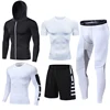 Dry Fit Men s Training Sportswear Set Gym Fitness Compression Sport Suit Jogging Tight Sports Wear