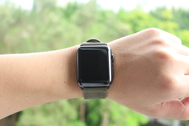 Ремешок для Apple Watch 38 мм 40 мм 42 мм 44 мм мужской ремешок из натуральной кожи для часов iWtach Series 5 4 3 2 1 аксессуар для браслета