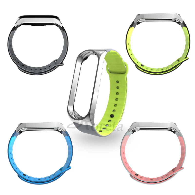 Roreta для xiaomi mi Band 4 3 ремешок для спортивных часов mi band 4 3 силиконовые ремешки на запястье браслет для xiaomi mi band 4 3