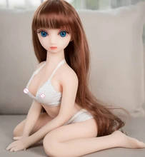 68cm Japanese Anime Sex Doll Full Silicone Metal Skeleton Small Boobs A Cup Mini Sex Doll Vagina Anal Doll For Men Robot Dolls