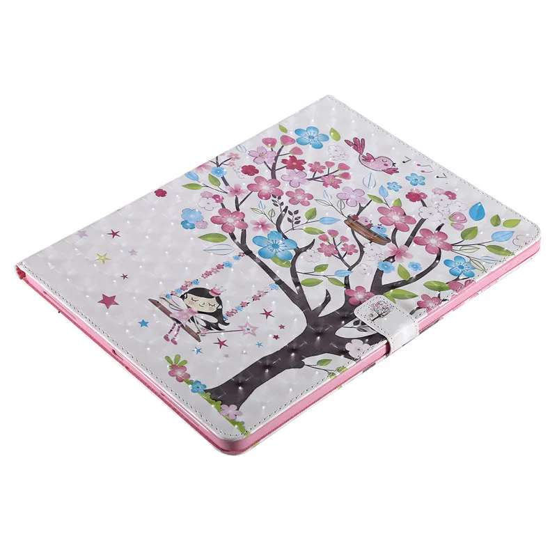 Wekays для Apple iPad Pro 12," мультфильм бабочка кожаный чехол для Coque Apple iPad Pro 12,9 дюйма чехлы