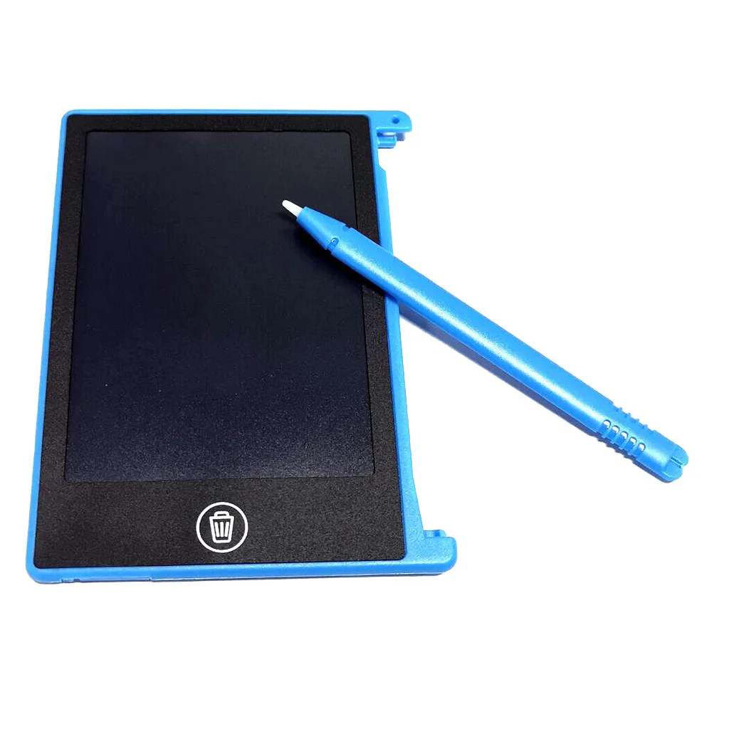 4,4-дюймовый детский ЖК-дисплей жидкокристаллический Sketchpad электронных рукописного ввода граффити монохромный тонкая ручка разбитым Батарея