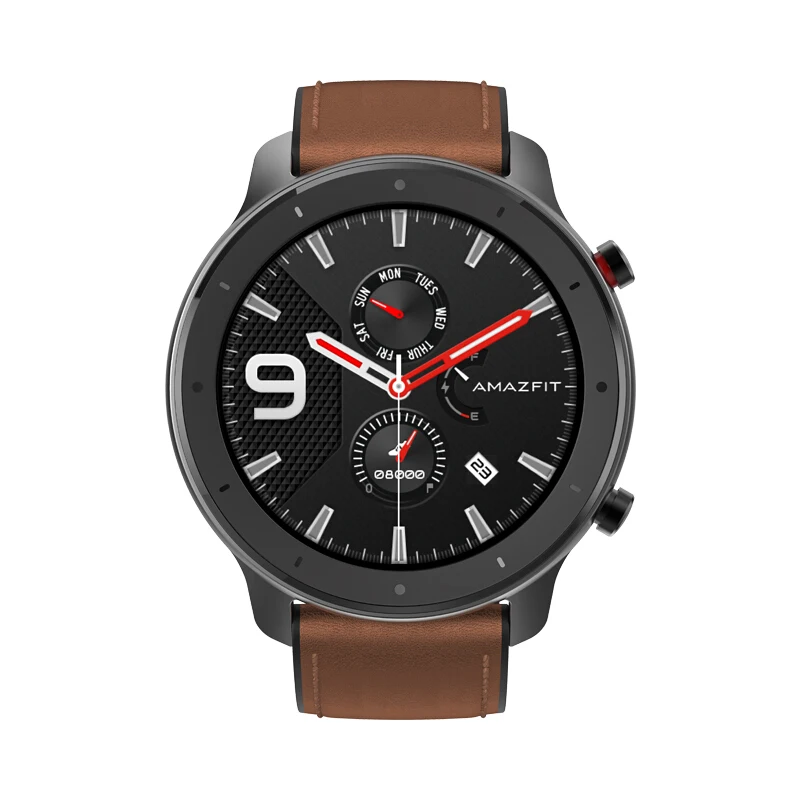 AMAZFIT GTR умные часы 47 мм retina дисплей 5 АТМ Водонепроницаемость gps ГЛОНАСС Bluetooth Монитор Сердечного Ритма Смарт часы - Цвет: Aluminium Alloy