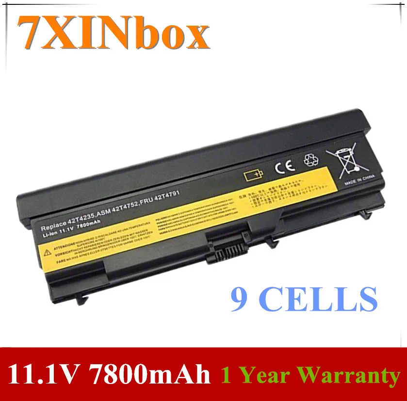 7XINbox 57Y4185 42T4703 42T4752 Батарея для lenovo ThinkPad L430 T430 T530 W530 42T4235 42T4731 42T4733 42T4737 42T4753 42T4757