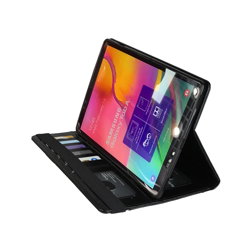 Чехол для Samsung Galaxy Tab A 10," SM-T510 SM-T515 чехол с держателем для карандашей Смарт кожаный Слот для карт Стенд кошелек сумка чехол