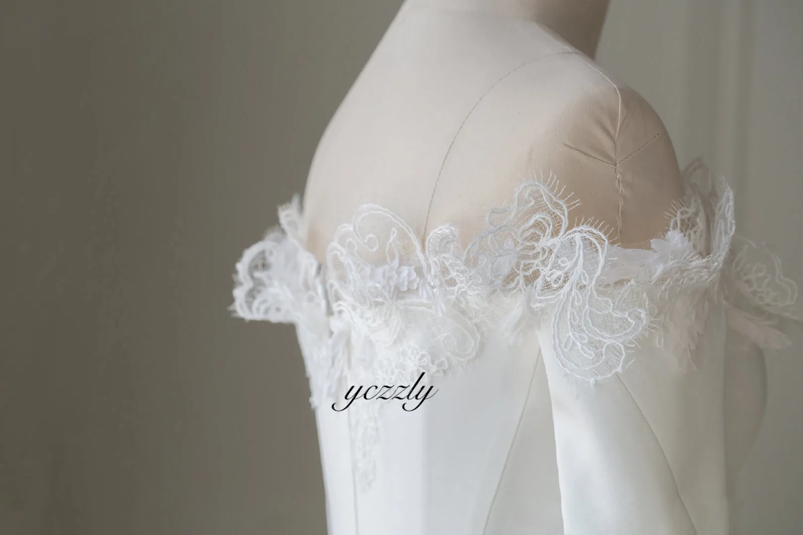 Vestidos De Novia/Простые Свадебные платья русалки с открытыми плечами и аппликацией, с длинными рукавами, плюс размер, сатиновое свадебное платье Y30