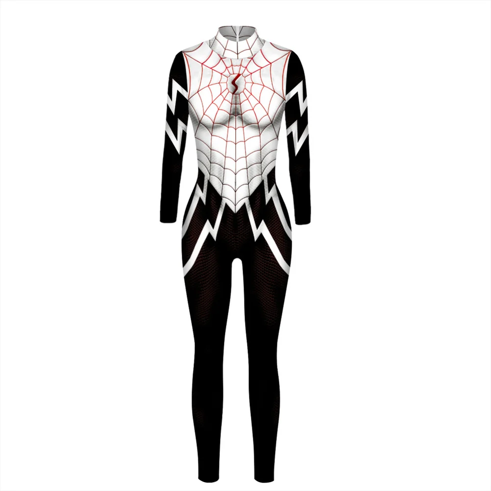 Сексуальный потрясающий 3D женский костюм для косплея Стейси Spider-man Гвендолин Максин Стейси Человек-паук Zentai hero боди костюм комбинезоны