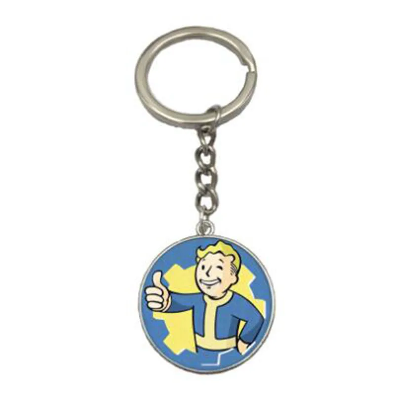 4 типа горячая игра Fallout 4/76 Shelter картина брелок цинковый сплав Серебряный цвет брелок ювелирный подарок для женщин и мужчин - Цвет: 3