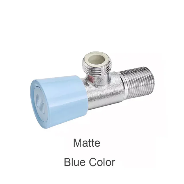 Matte Blue Diiib Dabai Универсальный треугольный клапан, угловой клапан, аксессуары для ванной комнаты, гальванизированные заправочные клапаны для водонагревателя туалета - Цвет: Matte Blue