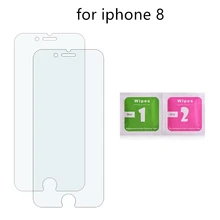 Гарантия качества для iphone 8, переднее закаленное стекло для защиты экрана, переднее стекло с салфетками