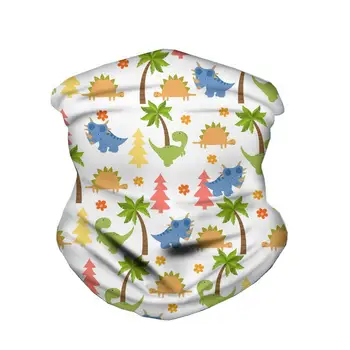 

HYCOOL Women Scarf Cartoon Dinosaur Print Magic Headband Casual Outdoor Windproof Bandana Fashion Bicycle Balaclava for Adults