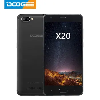 

DOOGEE X20 Mobile phone Dual Camera 5.0MP+5.0MP Android 7.0 2580mAh 5.0''HD MTK6580A Quad Core 2GB RAM 16GB ROM Smartphone WCDMA