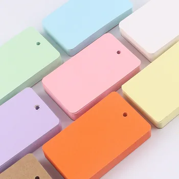

50 blank color hoop word memos cards portable notepads
