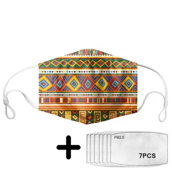 

2020 New Arrive African Ethnic Pattern Mouth Mask Women's Protective Masks with PM2.5 Child Dust Face Masks for Kids Tapabocas
