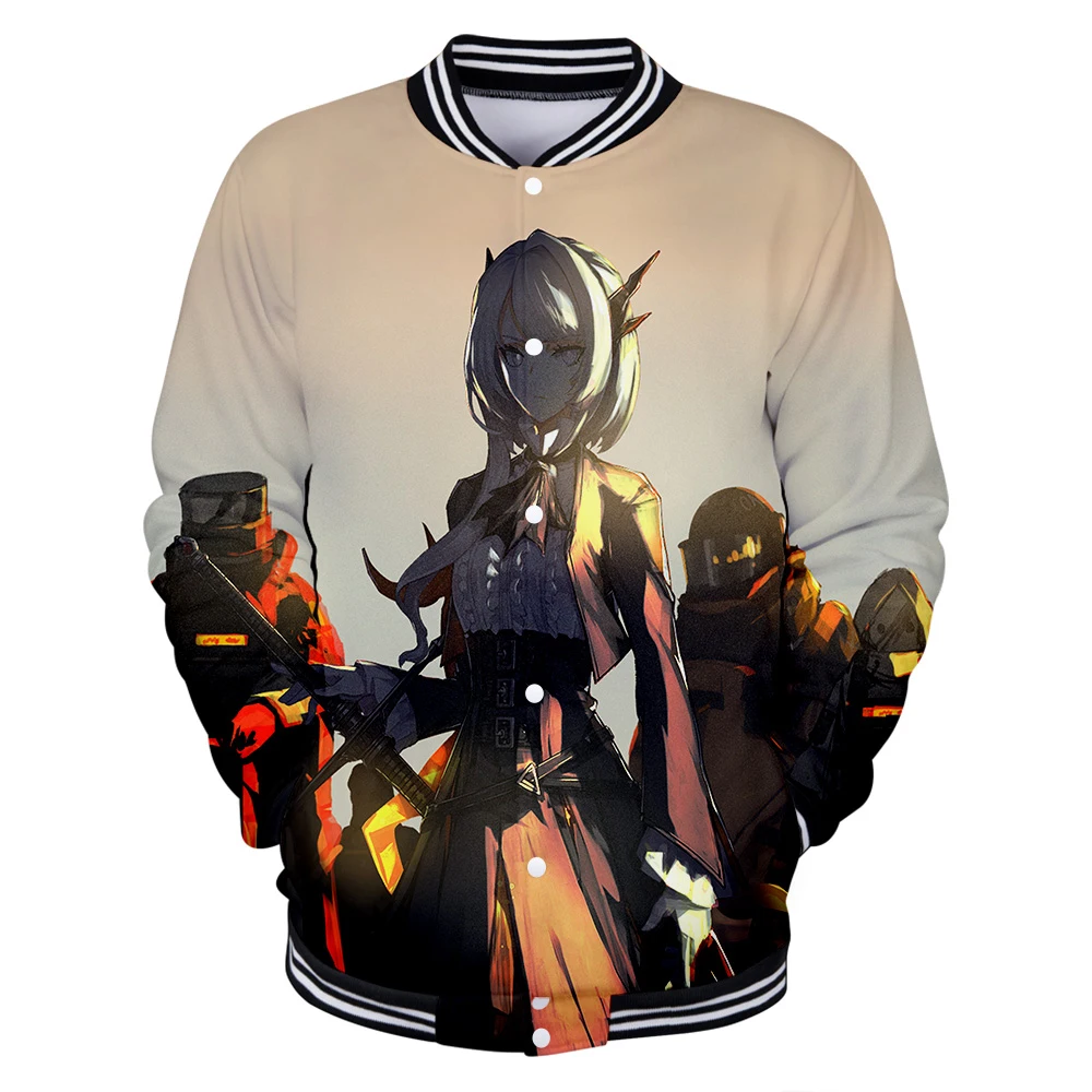 Cross-border hot sale hoodies tomorrow Ark cartoon character Casual 3D baseball uniform jacket