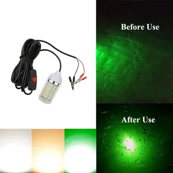 

12V Fishing Light 108pcs 2835 LED Underwater Fishing Light Lures Fish Finder Lamp Attracts Prawns Squid Krill (4 Colors )