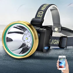 Lampe frontale étanche et puissante, alimentée par batterie Rechargeable, idéale pour la chasse, la pêche ou l'escalade, GTJ50 
