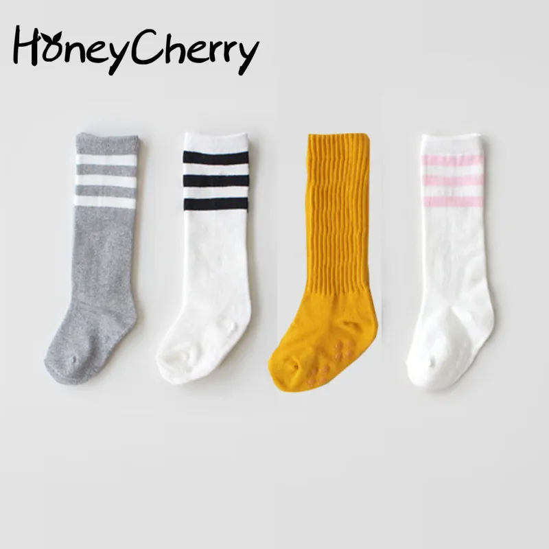 Calcetines para niños con cruce por la rodilla calcetines para bebé en primavera y otoño algodón estilo de otoño niña recién nacida Calcetines