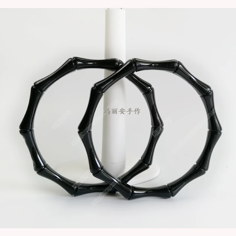 11cm Ferrule Circle 10 Angle Imitate Bamboo Joint Hand Shallow Tuna Ancient Gold Black Fashion Diy Envelope Handle