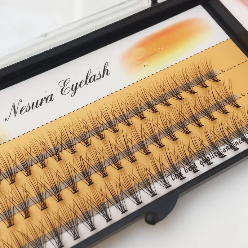 10D Individual Eyelash Beauty Girls False Eyelashes Wave Extension Mink Black Soft Eye Lashes Make Up | Красота и здоровье