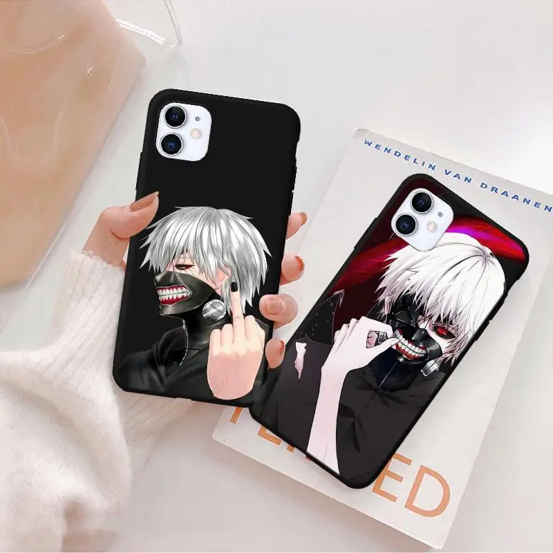 Токийский Гуль аниме Kaneki Ken чехол для телефона iPhone 8 7s 6Plus xr Xs 11 12 Mini Pro max se забавные