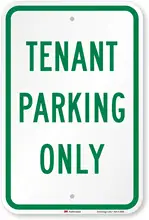 SmartSign – panneau de Parking uniquement réfléchissant en aluminium, 12