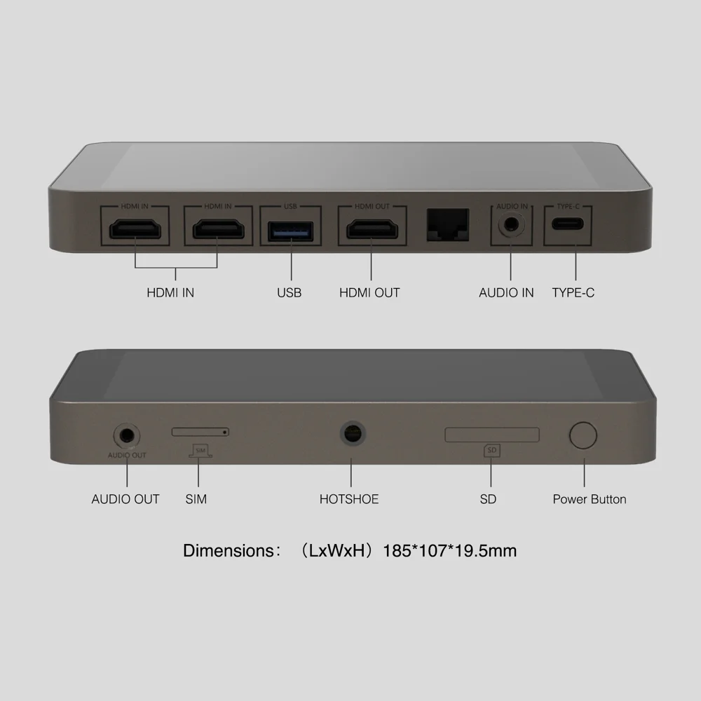 YoloLiv YoloBox Portable Multi-Camera Live Streaming Studio Device Encoder Switcher Recorder Monitor 4 in 1 Equipment