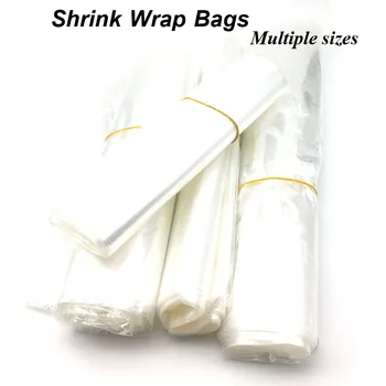 

200Pcs Heat Seal Pouch Clear Cosmetics Bottle Packaging Bag Film Bag Plastic POF Heat Shrink Open Top Free Shipping