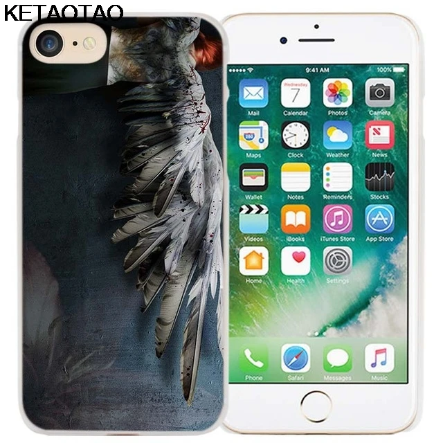 KETAOTAO Крылья Ангела чехол для телефона s для iPhone 4S 5S 6S 7 8 Plus X XS XR 11 Pro Чехол кристально чистый мягкий TPU чехол s - Цвет: Прозрачный