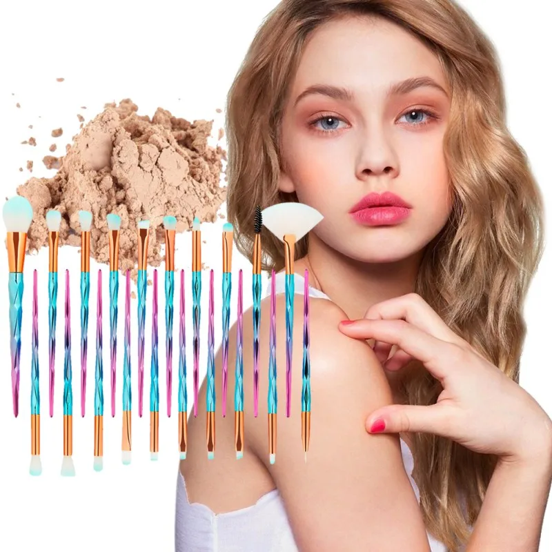 

20PCS Makeup Brush Set Foundation Powder Concealer Contour Brushes make up kits