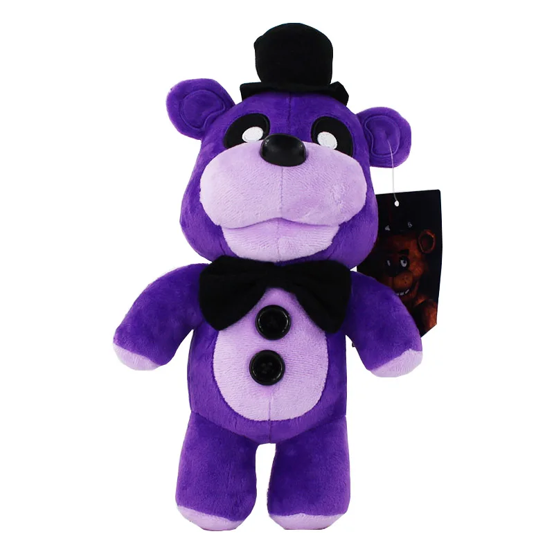 3 вида стилей, Five Nights At Freddy's, 4 FNAF, золотой, серый, фиолетовый, медведь Фредди фазмедведь, мягкие плюшевые игрушки, куклы для детей, большой размер 30 см - Цвет: Purple