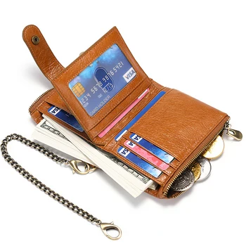 

DANJUE Brand Genuine Leather WoMen Wallet Hasp Small And Slim Coin Pocket Purse WoMen Wallets Cards Holders Luxury Wallets