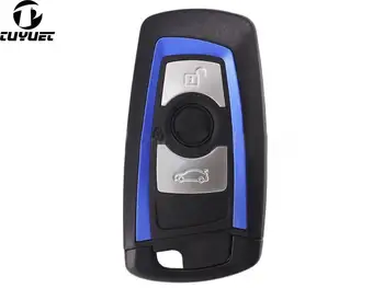 

Replacement Smart Remote Key Shell for BMW CAS4 F 3 5 7 Series E90 E92 E93 X5 HU100R with Uncut Blade