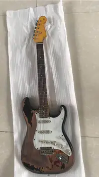 

Wholesale Guitar Relic electric guitar, rory gallagher,Alder body with Maple neck,Custom electric guitar,free shipping 170730