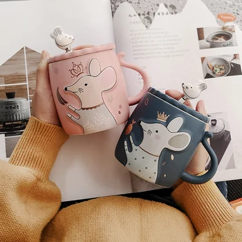 

EWAYS Fashion Natural Marble Porcelain Coffee Mug Tea Milk Cup With Gift box Creative Wedding Anniversary Gift