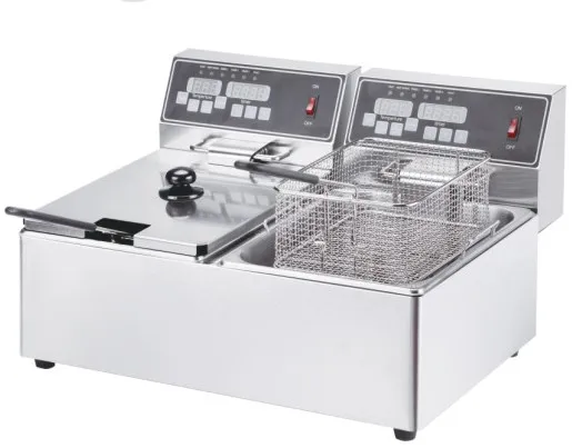 Double for 6L 8L/6L/4LElectronic масляная фритюрница для пончиковая машина для церковной машины - Цвет: Double for 6L