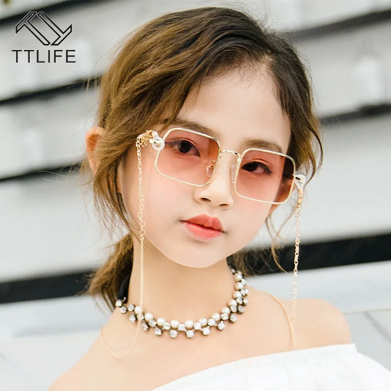 

TTLIFE 2020 Square Sunglasses Kids Children metal Frame Vintage Brand Designer Sun Glasses Shades Eyeglasses UV400 gafas de sol