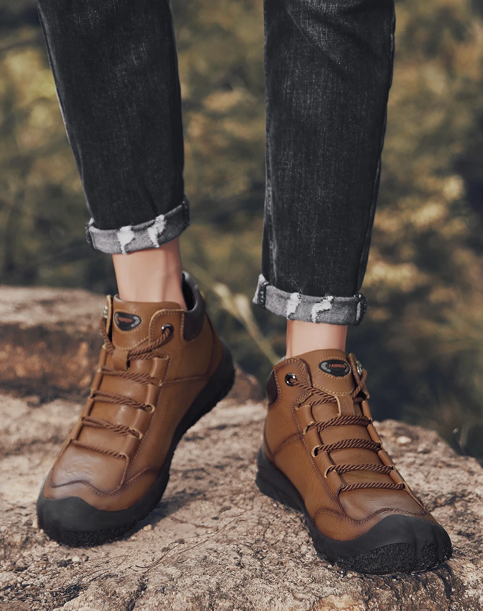 Phragmites/зимние ботинки; zapatillas hombre; Новое поступление; осенние мужские ботинки; нескользящие рабочие ботинки с круглым носком; botines mujer