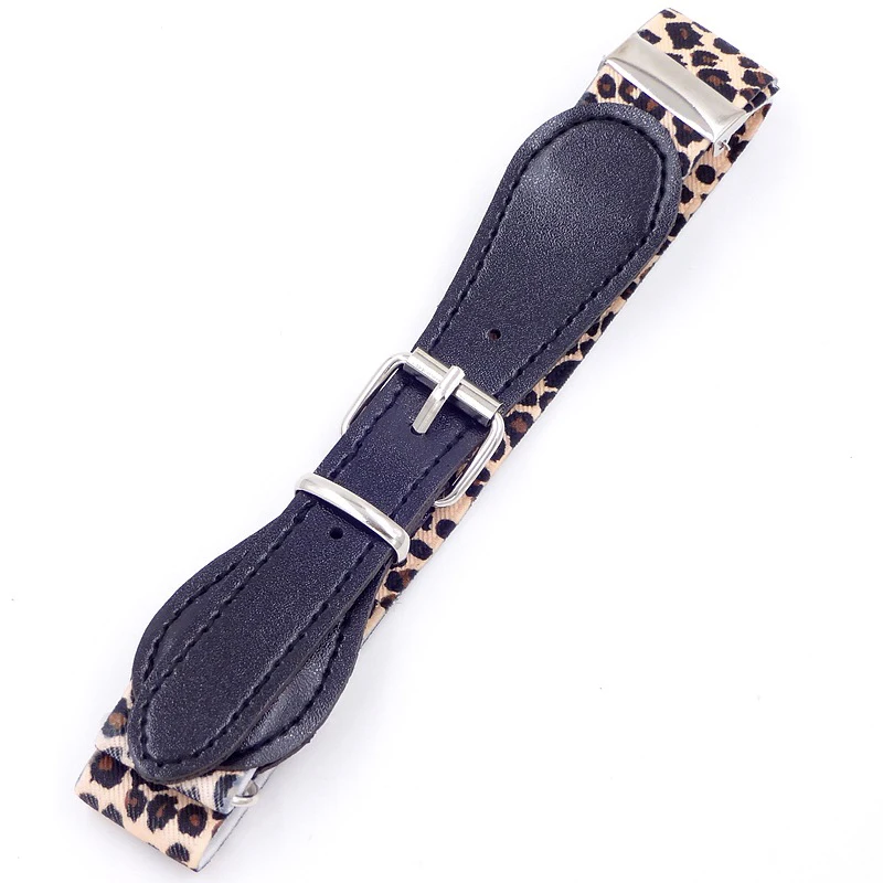 Elastic Waist Belt Kids Waistband For Girls Boys Fashion Baby Jean Leopard Print Striped Decor Children Essential Kid's Belt