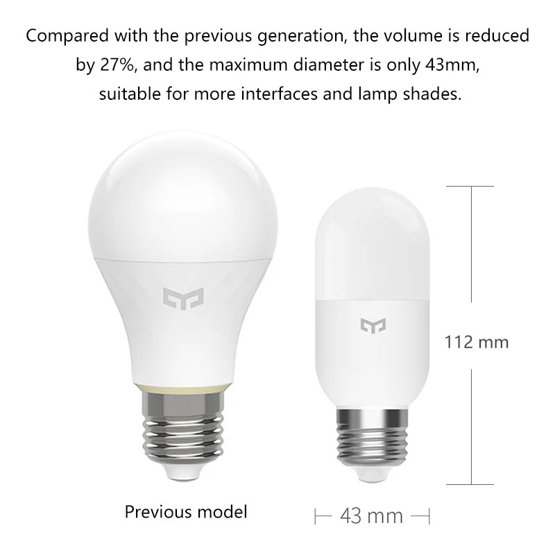 Aan Op de een of andere manier Optimistisch Yeelight Led Smart Bulb M2 Bluetooth Mesh Version E27 E14 Dimmable Lamp  Color Temperature App Control Work With Homekit Mi Home - Smart Remote  Control - AliExpress