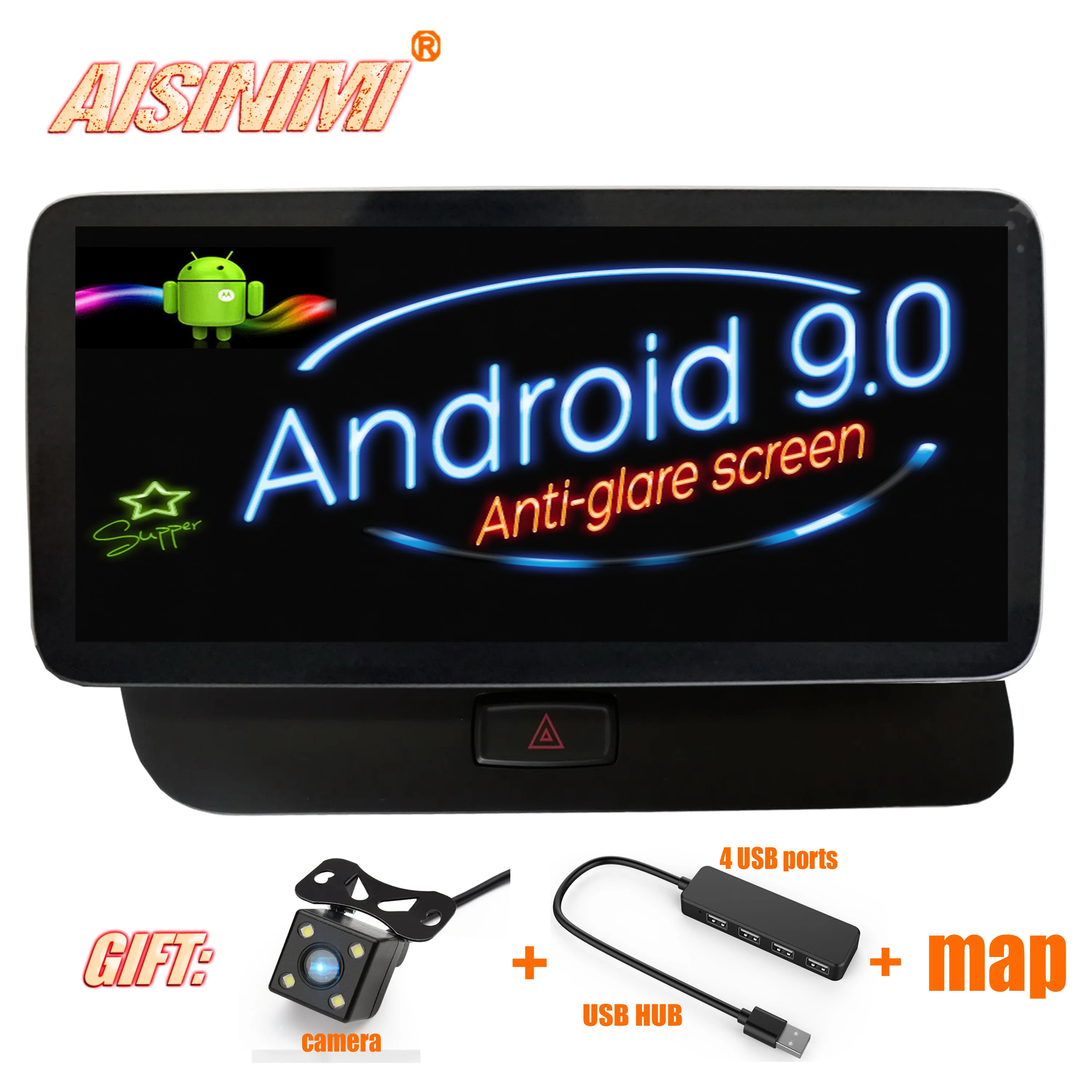 AISINIMI Android 9,0 автомобильный DVD навигатор плеер для AUDI Q5 2009- монитор Дисплей аудио gps стерео Авто экран все в одном