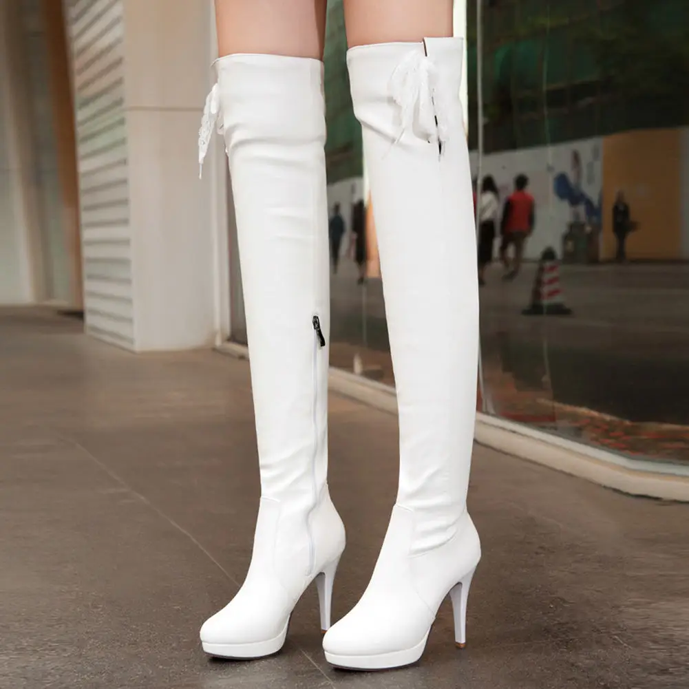 SARAIRIS Winter Elegant High Heels Shoes Woman Boots Female Platform Sexy Party Over The Knee Boots Women Shoes