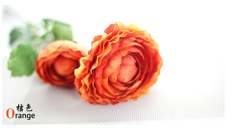 20pcs/lot Artificial Silk Fake Flowers Lulian Tea Rose Rose Camellia Lotus Family Wedding Party decortions supplies