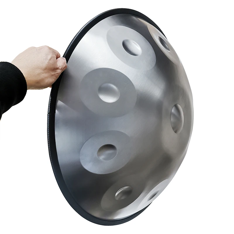 9/10 звук ручной барабан Handpan профессиональный класс беззаботный воздушный духовой барабан инструмент золото/черный стальной язык барабан с поддержкой