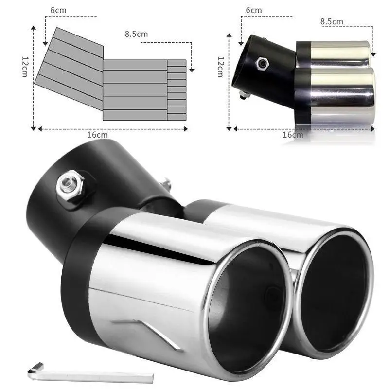 Универсальный автомобильный глушитель выхлопная труба из нержавеющей стали