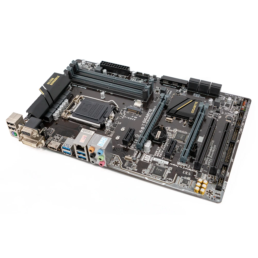 Gigabyte GA-B150-HD3 рабочего Материнская плата B150-HD3 B150 LGA 1151 Core i7 i5 i3 DDR4 64G SATA3 USB3.0 VGA, HDMI, DVI HDMI M.2 блок питания ATX